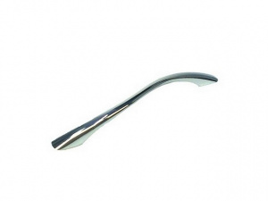 Ручка-скоба 0007-128 ХРОМ (80) (ВОЛНА)