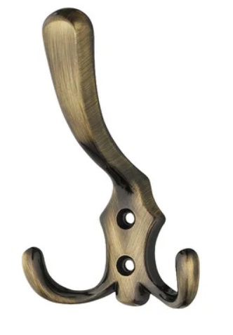 Крючок 3-х рожковый Hafele античная бронза 885.05.101