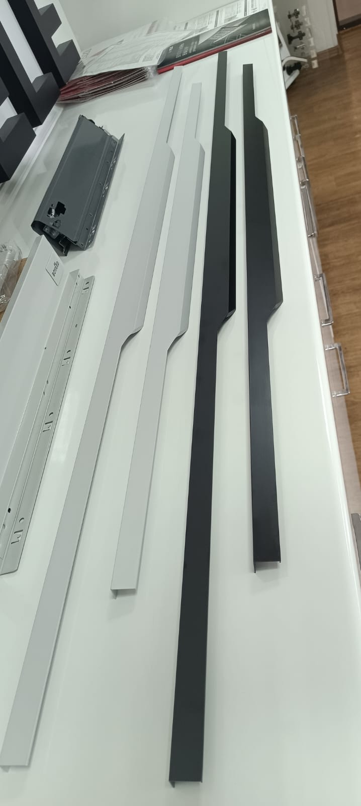 Ручка 201  1132мм/1197мм ХРОМ МАТ.(50)