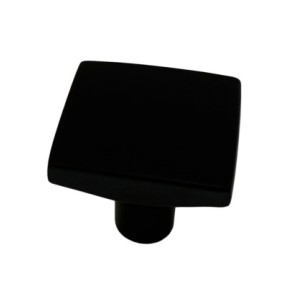 Ручка-кнопка КВАДРАТ 30*30 чёрный матовый (50)