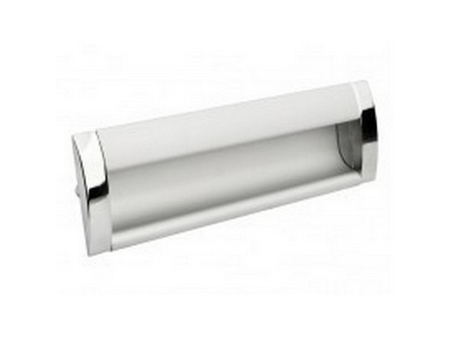 Ручка врезная RU2-1058D (AL04), 128 мм, хром/алюминий (35/350)