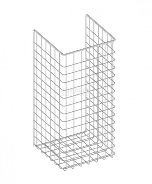 Корзина для белья откидная, 235Х525Х230 ММ БЕЛАЯ (4)