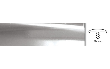 Кант врезной ХРОМ 16мм (200) BK