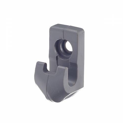 Клипса сетчатой полки, серый (500)