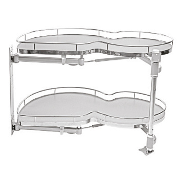 Механизм выкатной  тип "Le Mans"«Волшебный угол» 865*495*600-750 правый хром, LS017FR-N