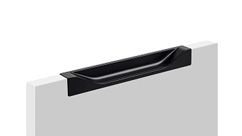 Ручка мебельная торцевая ADAM чёрная 160мм RT021BL.1/000/160 (20)