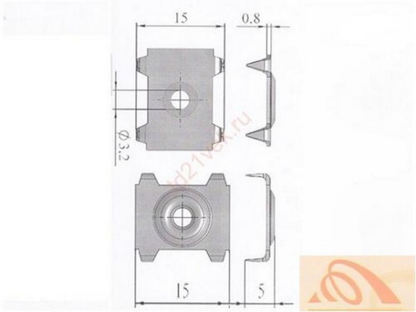 Скоба(скрепка) для соединения ДВПО(5000)
