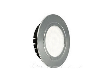 Светильник LED Polo 220V 4Вт, хром 4000К, 2835*24LED с линз 330Лм, 220В, пластик, каб 0,2м