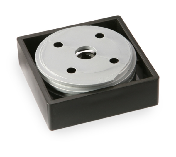 Опора регулир. №6 пластик, чёрный полуматовый h=18-23мм (200), Р-то