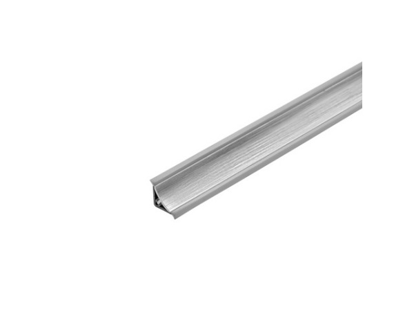 Плинтус галтель с мягким краем 11,5*11,5 серебро