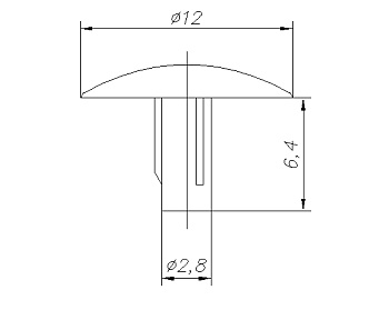 Заглушка универсальная АНТРАЦИТ (1000) С-с