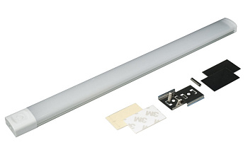 04.010.18.311 Свет-к LED линейный LANIA с сенс. выкл, 320х25х13,5мм, 6Вт, 3000K, 12VDC, 360Лм, белый