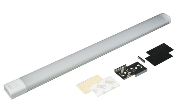 04.010.18.311 Свет-к LED линейный LANIA с сенс. выкл, 320х25х13,5мм, 6Вт, 3000K, 12VDC, 360Лм, белый