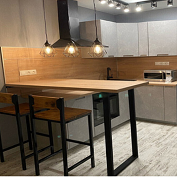 Подстолье П-образное 850мм*500(черный муар),Барнаул