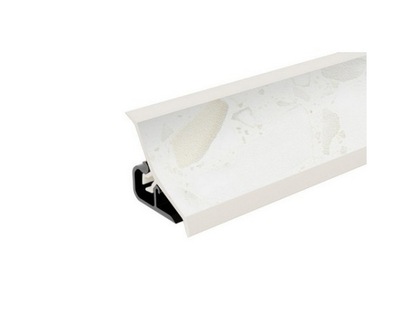 Плинтус для столешниц 18*18*3 БЕЛЫЕ КАМЕШКИ (1233), ф-ра 308