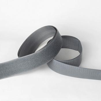 Липучка 50мм темно-серая 320 (25/250) (Loop&Hook darc gray )