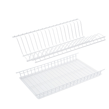 Посудосушитель б/рамки 465*220(ПОЛЬСКИЙ) БЕЛЫЙ (10)В-П