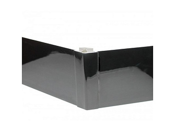 Профиль соед. д/цоколя 135* чёрный глянец H100 (МФС)