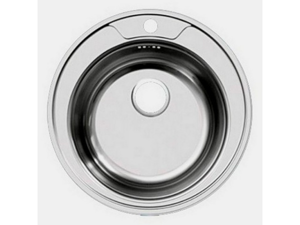 Мойка  510 кругл. (Декор)+ толщина 0,6/170+шумоизоляция+сифон ХД (12)