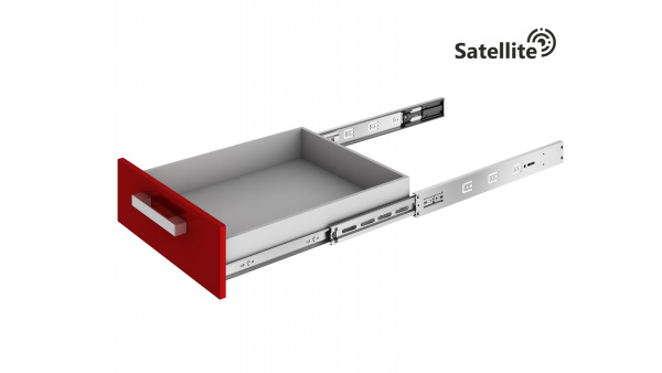 Направляющие шариковые С ДОВОДЧИКОМ 500*45мм Satelite DB4525Zn/500 (15)
