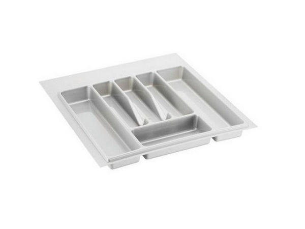 Лоток для столовых приборов в базу 500-550 мм 430*380 (470*490) пластик, белый, Контур(25)