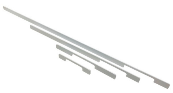 Ручка-скоба 16009 - 128мм(158мм) матовый белый (30)