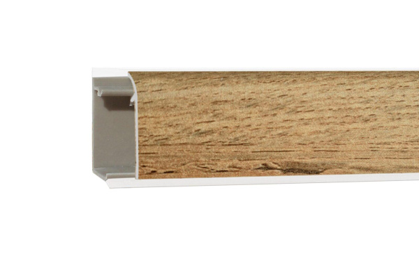 Плинтус КВАДРО ДУБ ВОТАН  L-3м (40) ПР-Ж