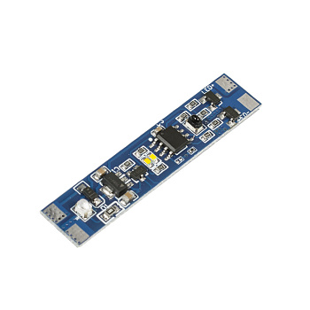 08.800.00.327 Сенсорный выключатель SIR-5DL дистанционный, встраиваемый, от движения руки, диммируемый, с памятью, с плавным вкл., 12В/24В, max 5А,  48х10мм