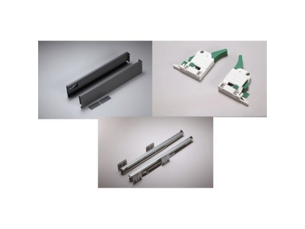 SLIM METAL BOX 450*175мм(с доводчиком),серый ,Китай