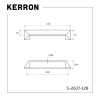 Ручка-скоба КЕРРОН S-2637-128 GF (графит) (50/250)