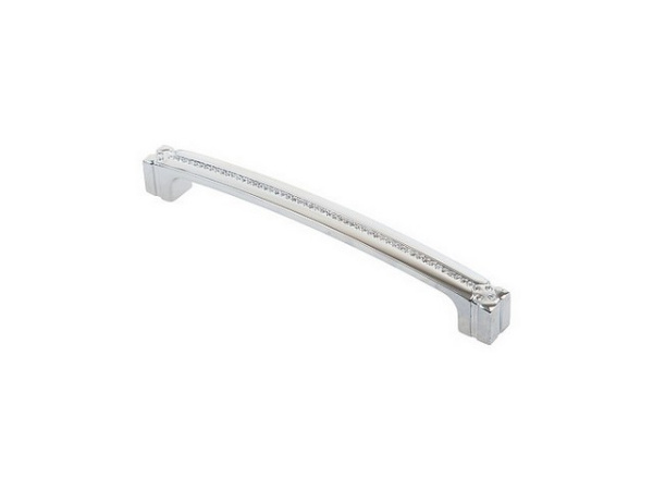 Ручка-скоба КЕРРОН CRL18-160 (хром c кристаллами)(35/175) "Р"