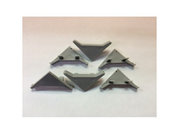 Комплект заглушек к плинтусу СЕРЫЙ (6) ПР-Ж