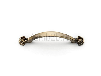 Ручка-скоба  FS008-128 AB, (RS-008-128BA) 128мм, антич бронза, TDM (25)
