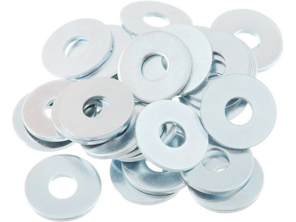 Шайба 8/Д DIN 9021, цинк (25кг)/167шт в 1кг