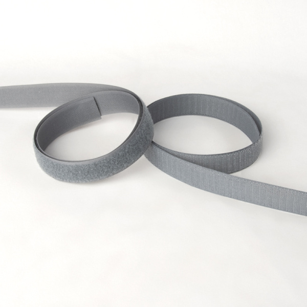 Липучка 25мм темно-серая 320 (25) (Loop&Hook darc gray )