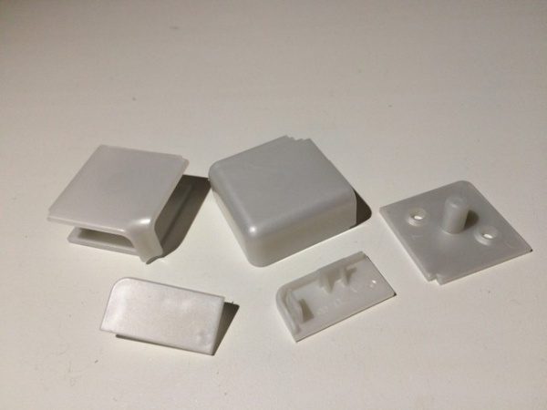 Комплект заглушек КВАДРО, серебро (серый) (6) ПР-Ж