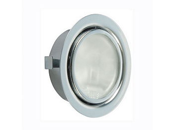 Светильник врезн. FT-9251 ХРОМ 20W (G4) мат.стекло