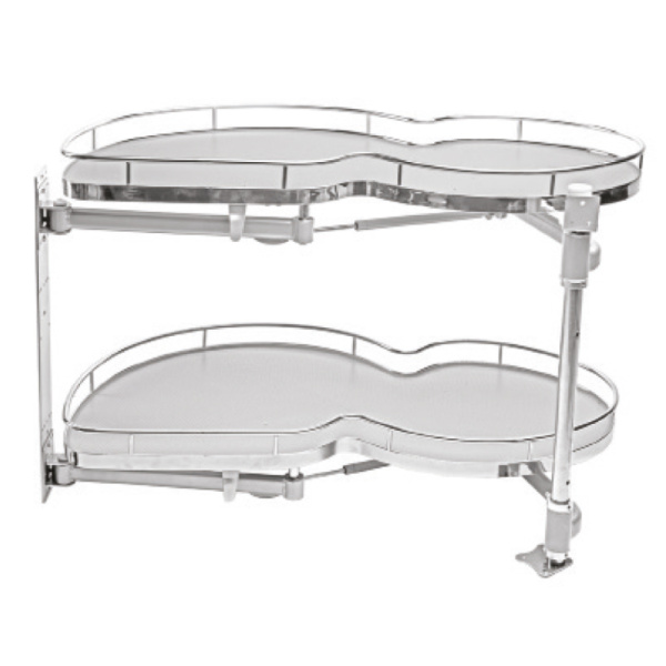 Механизм выкатной  тип "Le Mans"«Волшебный угол» 865*495*600-750 правый хром, LS017FR-N