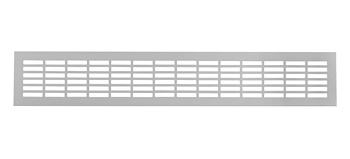 Решетка вентиляционная 480х80 мм, бруш никель
