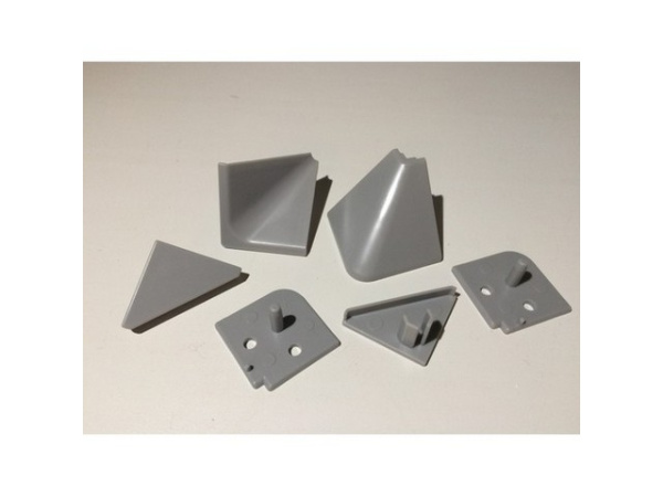 Комплект заглушек ЭЛИТ, ПЛАТО, серебро (6) ПР-Ж