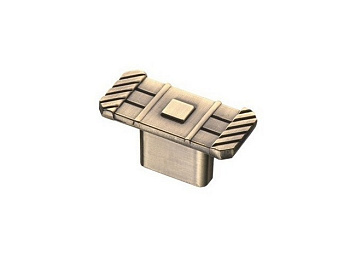 Ручка-кнопка КЕРРОН RK-016 BA (бронза)(100/500) "Р"