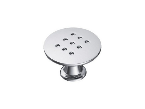 Ручка-кнопка с перфорацией naktoli knop CP, хром (K-1060) (100)