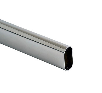 Труба ОВАЛЬНАЯ  15*30*3000*0,7мм;1,08кг ХРОМ (10),