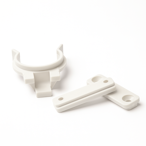 Клипса,планка цокольной опоры БЕЛЫЙ(св.-серый)