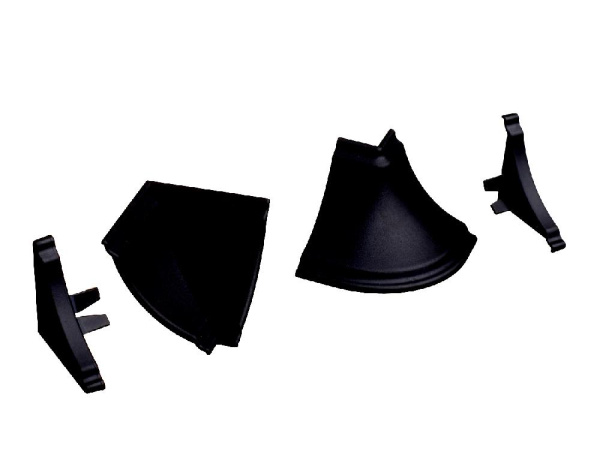 Ком-т заглушек 120/1905  (черный ГЛЯНЕЦ) (25шт)