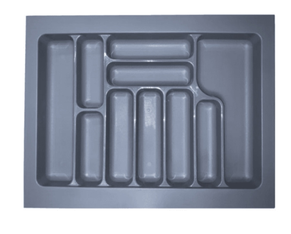 Лоток для столовых приборов в базу 700 мм(640*490*55) СЕРЫЙ