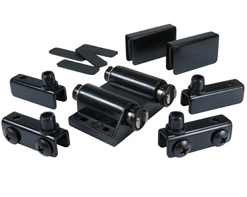 Магнит для 2-ой стеклянной двери ЧЕРНЫЙ