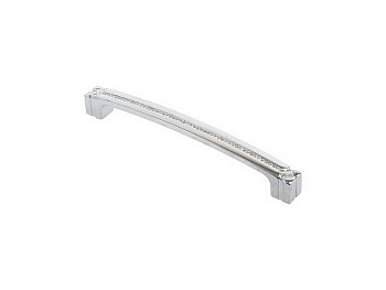 Ручка-скоба КЕРРОН CRL18-160 (хром c кристаллами)(35/175) "Р"