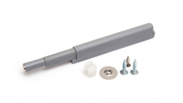 упор-защелка фасада. Серый С МАГНИТОМ (PUSH TO OPEN)