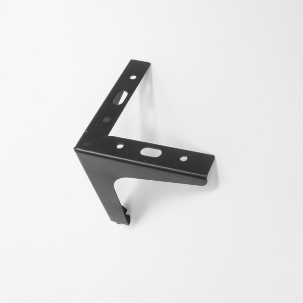 Опора угловая  h130мм, T-1,5мм (black)